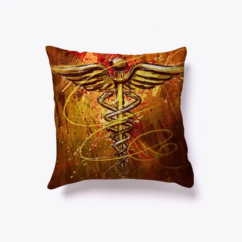 Nurse Caduceus Pillow