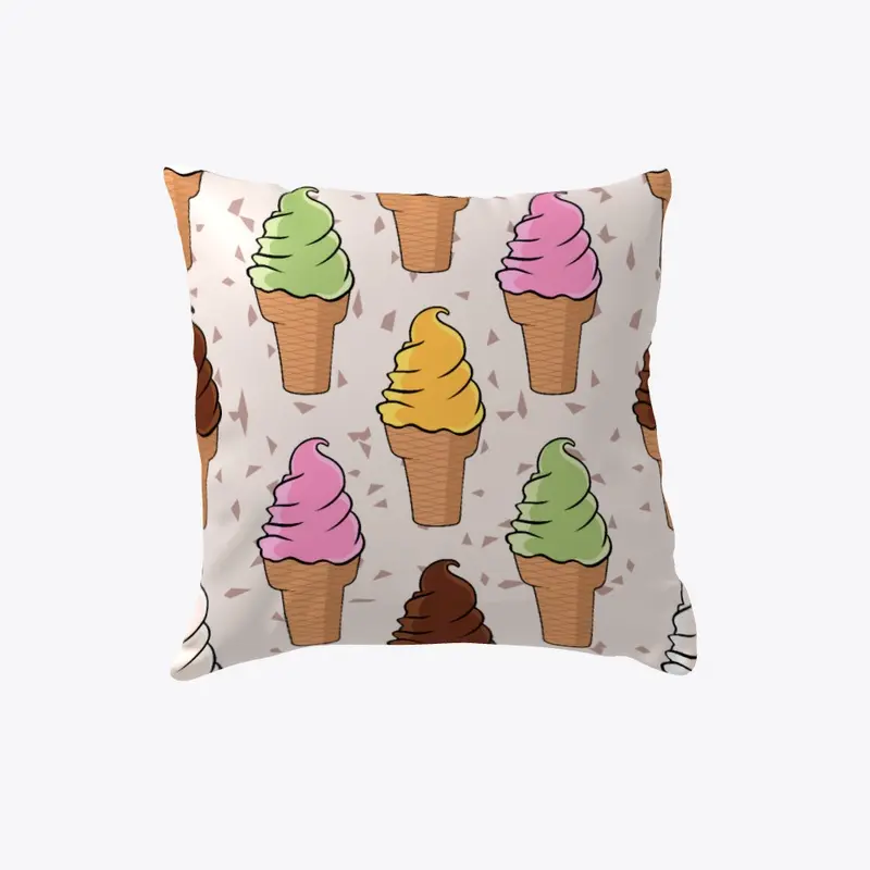 I Love Ice Cream Pillow