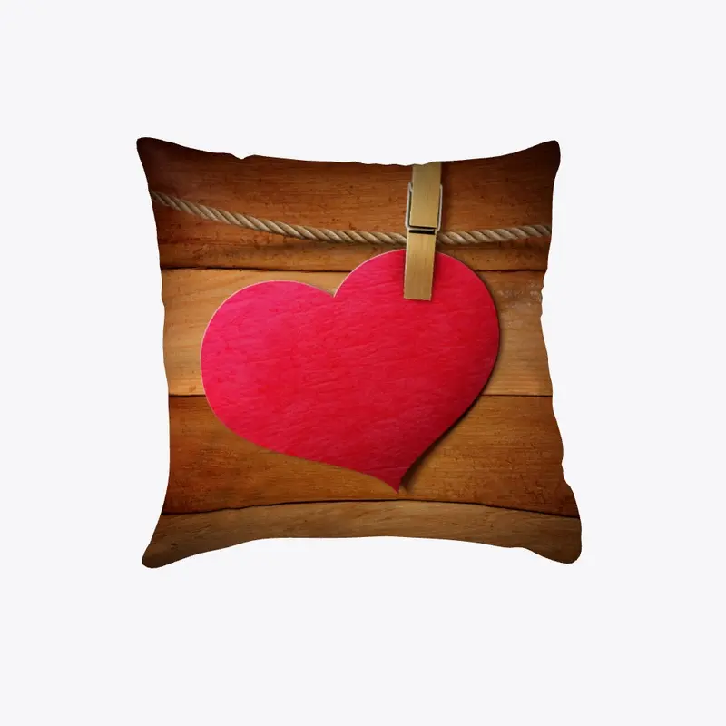 Pinned Heart Pillow