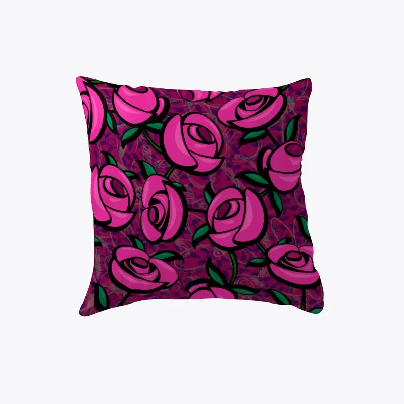 Close Roses Pillow