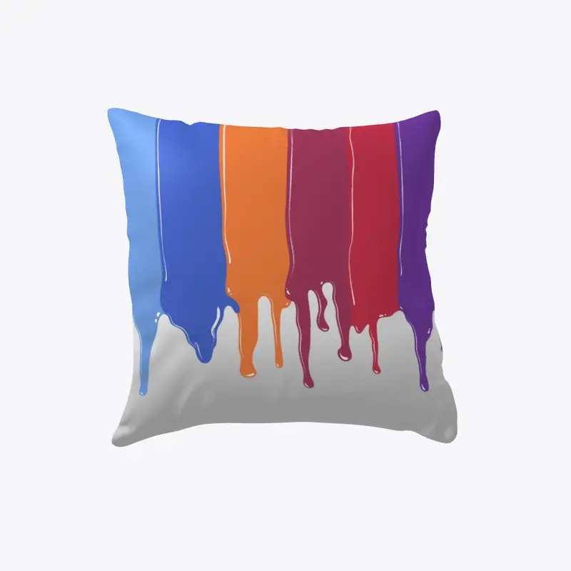 Paint Drips Pillow